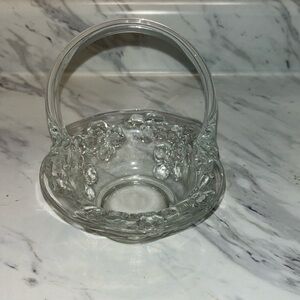 Vintage wedding bride bowl with raised flowers